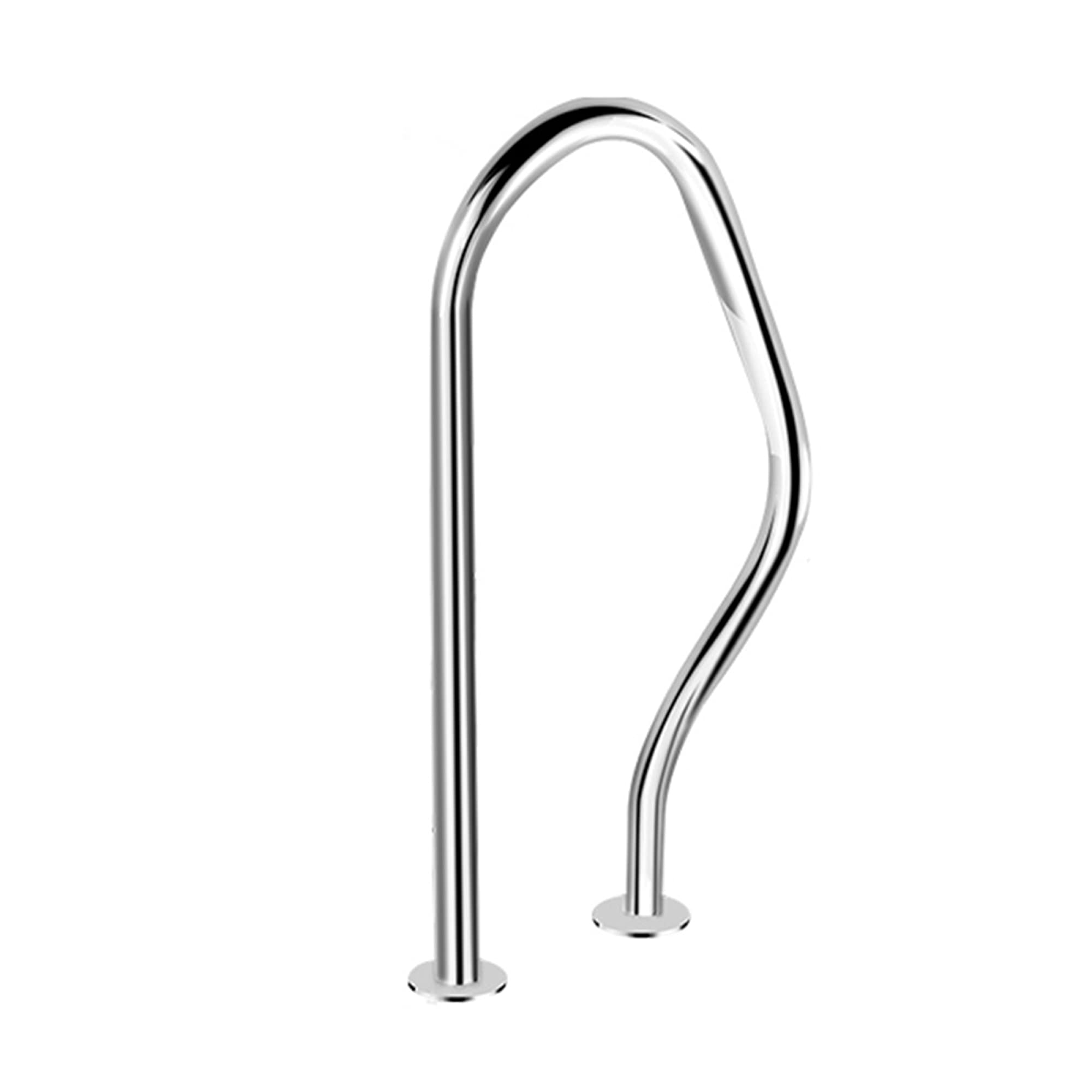 Main courante de piscine supports inox 304 poignées sécurité garde-corps incliné