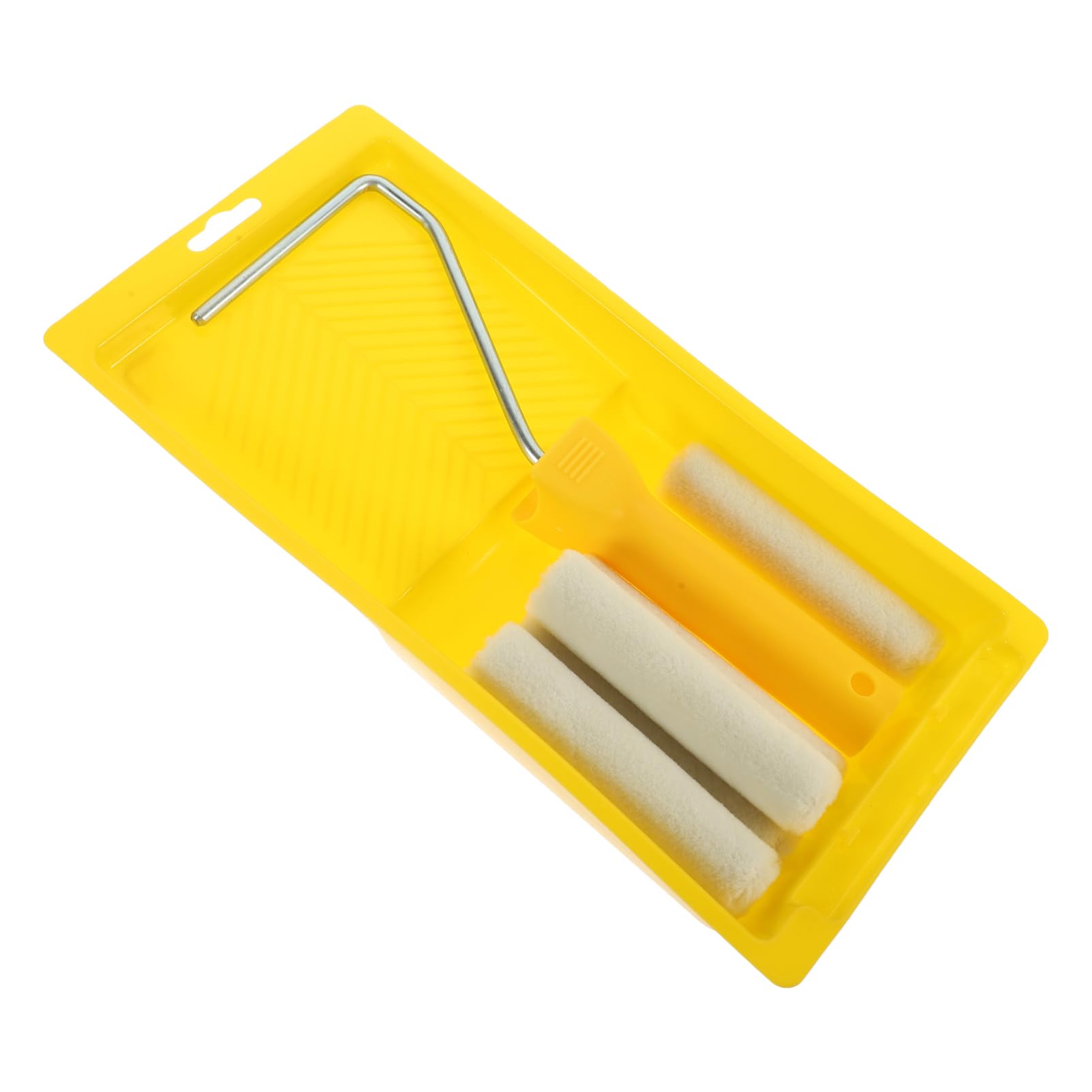 SHINEOFI 4 Sätze Malwerkzeugset Kleines Farbrollerset Malen Rollen Abdeckungen Für Farbroller Lackwalzen Farbroller Aus Schaumstoff Mini Farbroller Malerrolle Fürs Tablett Plastik