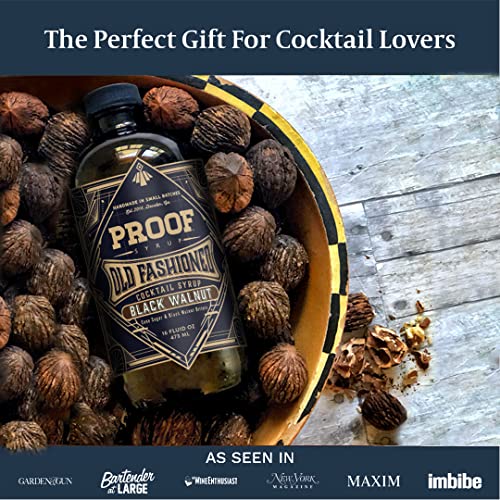 Proof Syrup Black Walnut Old Fashioned Cocktail Mixer (16Oz) | Makes 32 Cocktails | W/Real Bitters & Organic Sugar #TOP5