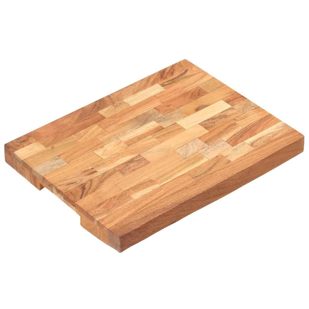 Genérico Tabla de Cortar de Madera Maciza de Acacia 40x30x4 cm,Cocina y Comedor,Herramientas y Utensilios de Cocina,Tablas de cortar-286568
