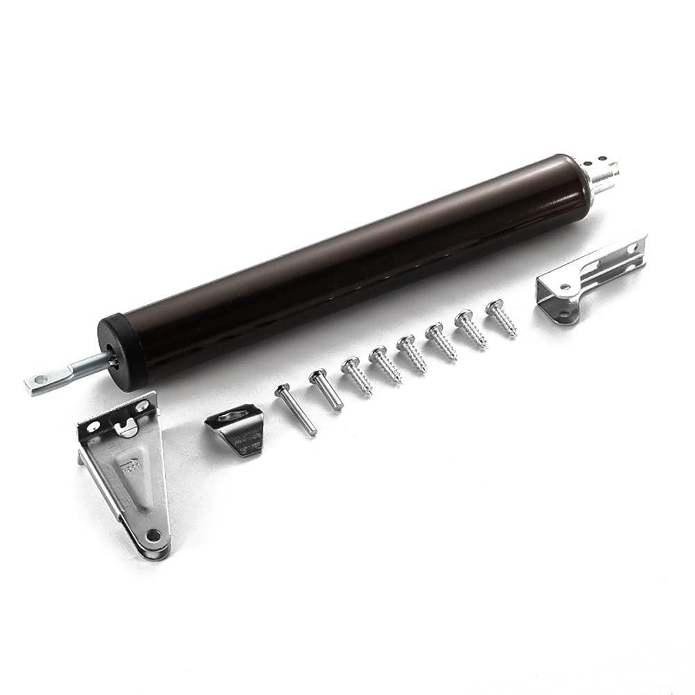 yongluoAutomatic Door Closers Flat Wooden Door Closing Devices Garden Doors Home Simple Door Buffer Closer Within 100° Angle Positioning Function Closing Speed Adjustable 35KG Loading Household Utili