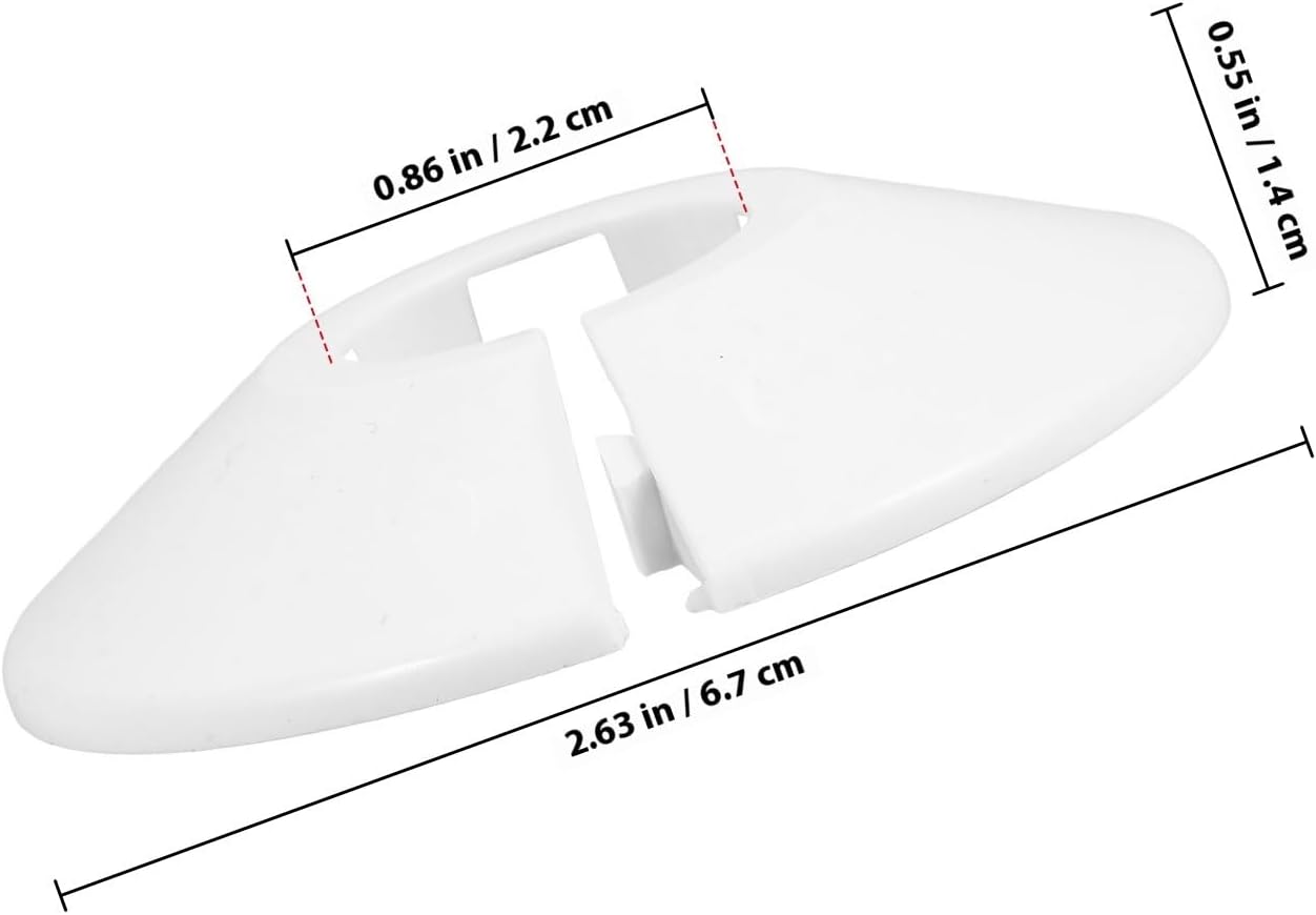CALLARON 10pcs 22mm White Plastic Pipe Cover Plates for Bathroom Drain Pipes Toilet Flange Covers Decorative Plumbing Collar for Radiator and Sink