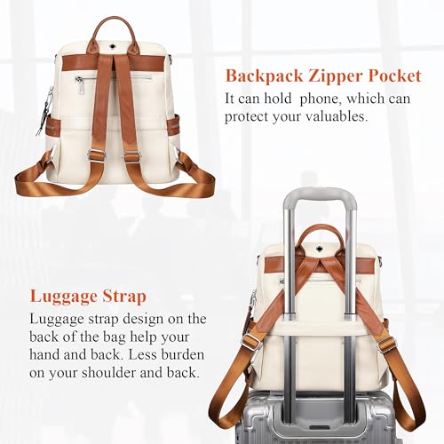 Image of ALTOSY Backpack Purse for Women Ladies Rucksack Genuine Leather Versatile Shoulder Bags with Coin Purse