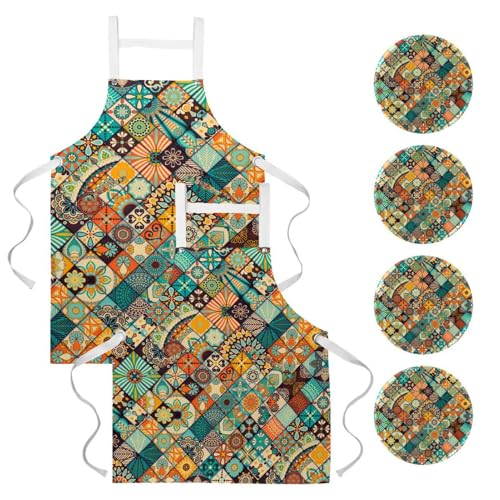 Tablier pour cuisine et pâtisserie lot de 2 idéal pour le nettoyage maison