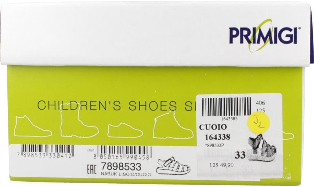 Primigi PPM Fisherman Sandal Brown for Kids - Suede Insole, Antishock Cushioning, Non-Slip