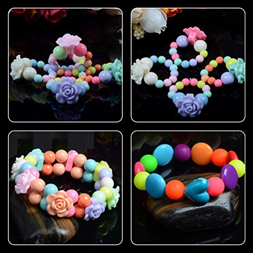 Famtasme Conjunto de miçangas para fazer pulseiras faça você mesmo, 350 peças de colar e pulseira ar