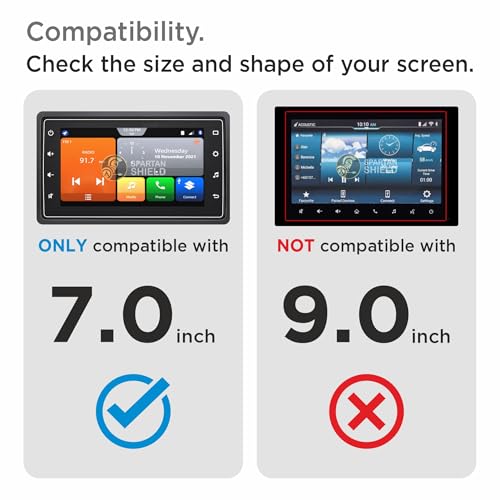 Image of Spartan Shield TouchScreen Guard For MARUTI SUZUKI IGNIS || Zeta | Alpha || 7-inch Infotainment System Display Screen Protector || ignis Car Navigation Accessories [Not Tempered Glass] (7 Inch)