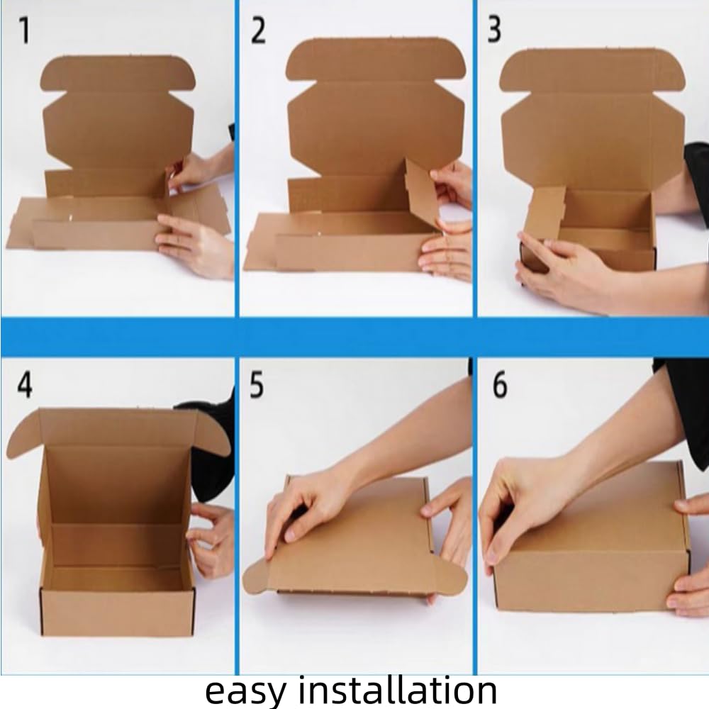 Yihurlm Paquete De 25 Cajas De Envío Para Pequeñas Empresas, Cajas De Envio Para Pequenas Empresas Cajas De Envio Rosas Cajas Pequenas De Carton Corrugado Para Embalar Regalos De