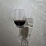 Seatery Wall Suction Wine Glasses Holder, Cup Holder, Drink Beer Holder for Bath & Shower, Perfect for Any Smooth Surface Like Bathroom Wall/Boat Board/Makeup Mirror/Windshield