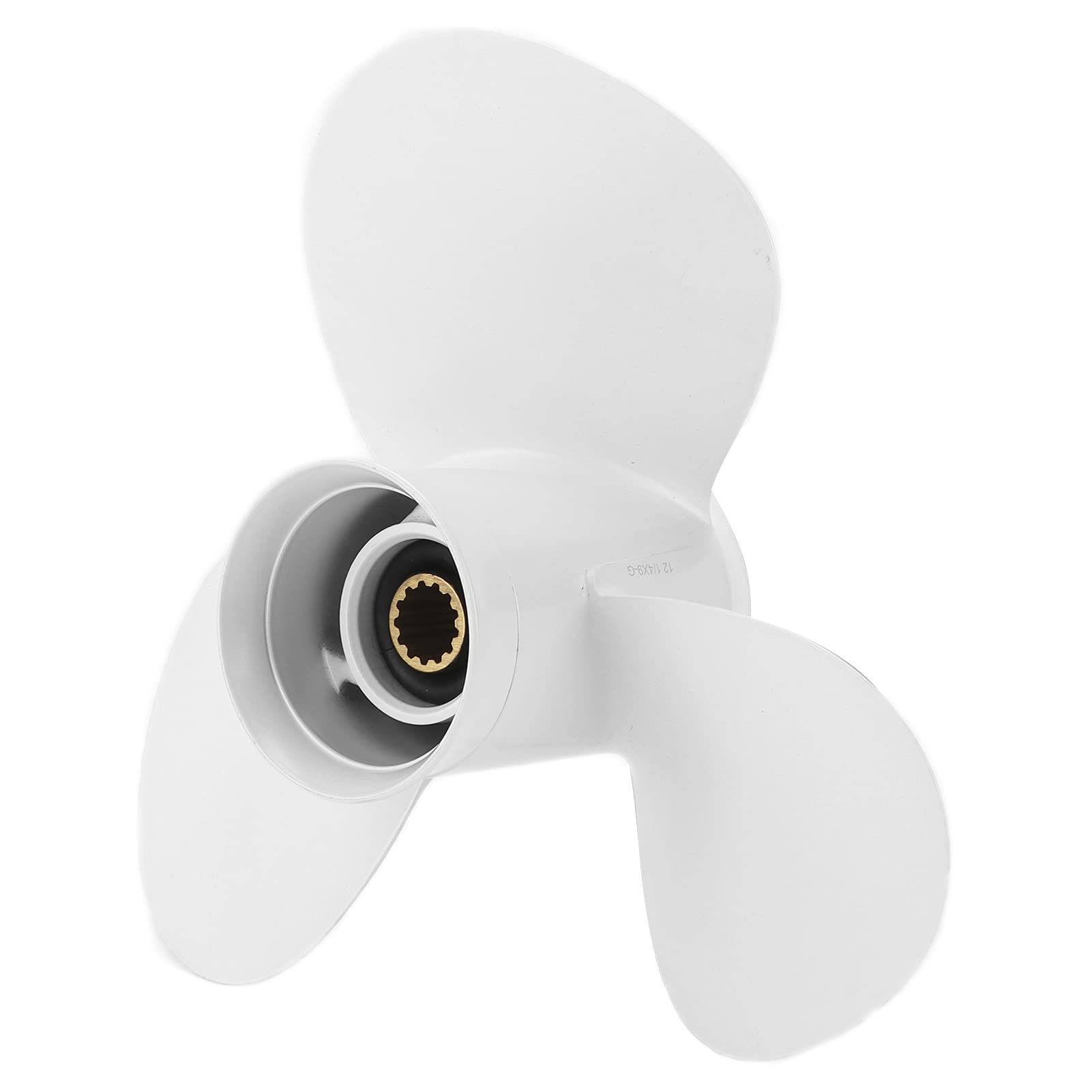 Außenbordpropeller, 3 Blatt 12 1/4 Zoll Aluminiumpropeller Ersatz für YAMAHA Außenbordmotoren 25-60 PS, 13 Zähne, Rechts, 9 Zoll Steigung