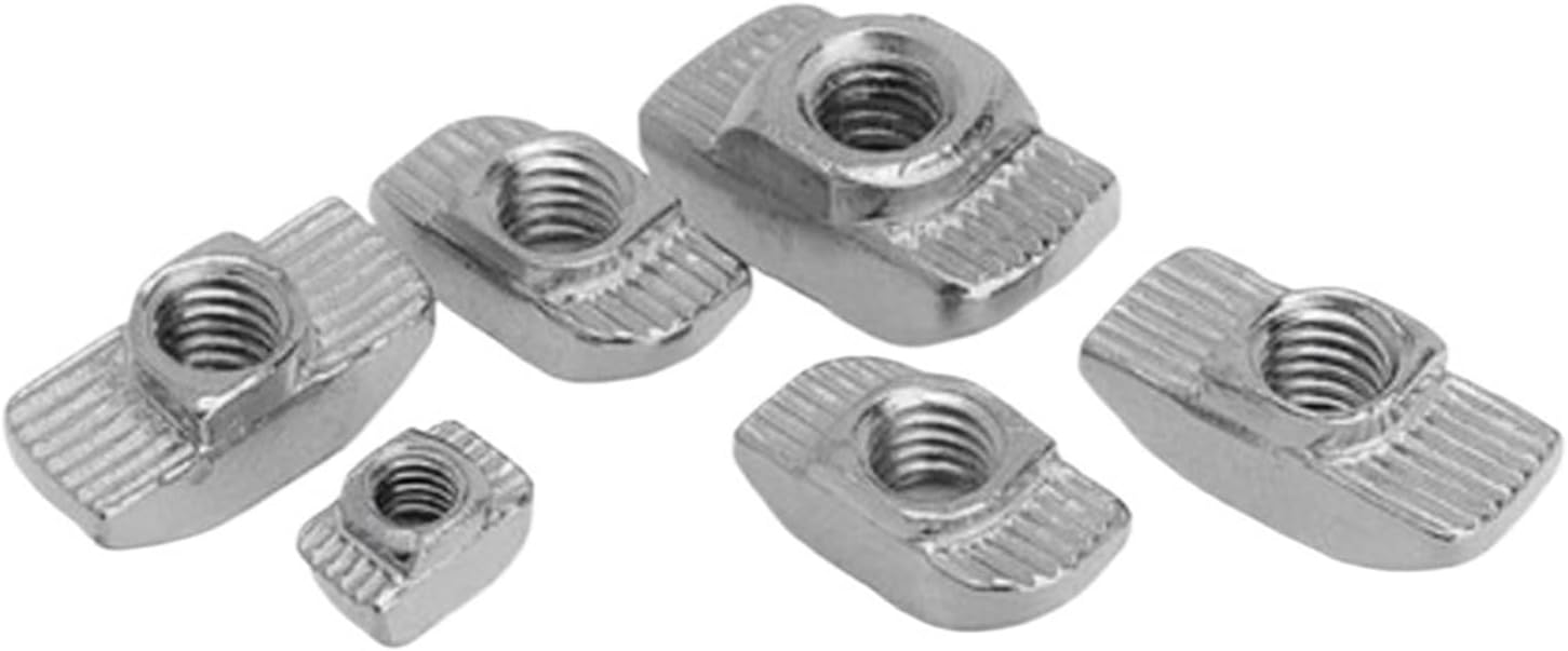 10-100PCS M3 M4 M5 M6 M8 T-nut T Nut Hammer Drop in Sliding Nut Fasten 1515 2020 2525 3030 4040 4545 Aluminum Extrusion (Size : 20-m3 100pcs)