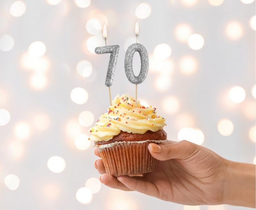 Candela Glitter Numero 7 Nero