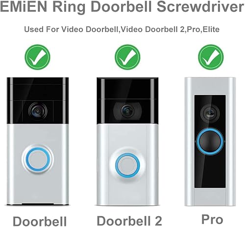 Miniatura 5 de Destornillador para timbre anular, destornillador EMiEN Torx T6 T15 para timbre de video anillo, timbre 2, timbre de puerta Pro y cambio de batería