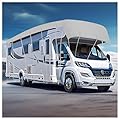 HFKJway Rv Covers for Roof Only 210D Oxford Cloth Class C Rv Cover Foldable Storage, Easy to Clean Camper Accessories for Travel Trailers Camper Cover,Grey-8.5m×3m