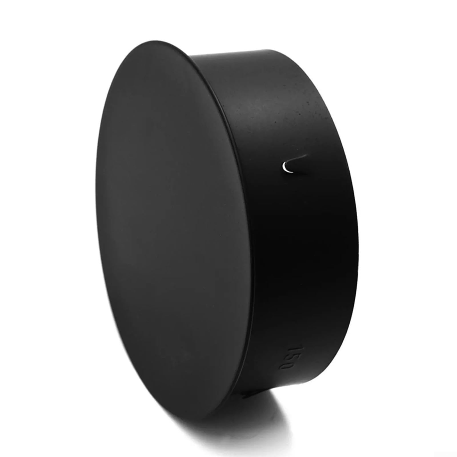 Tapa de chimenea de acero inoxidable negro con diseño de tapa plana, cubierta de orificio de chimenea de alineación suave, accesorios de chimenea (160 mm) — view 7