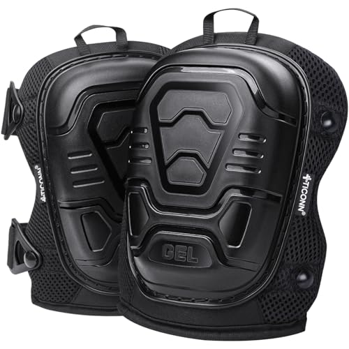 TICONN Professional Heavy Duty Gel Knee Pads