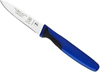 Mercer Culinary Millennia Colors 3-Inch Slim Paring Knife, Blue - High-Carbon Japanese Steel, Ergonomic Non-Slip Grip