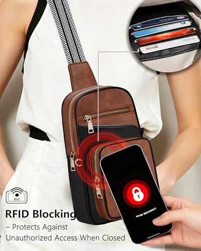 Image of Anti Theft Crossbody Bags for Women,RFID Sling Bag Travel Purse