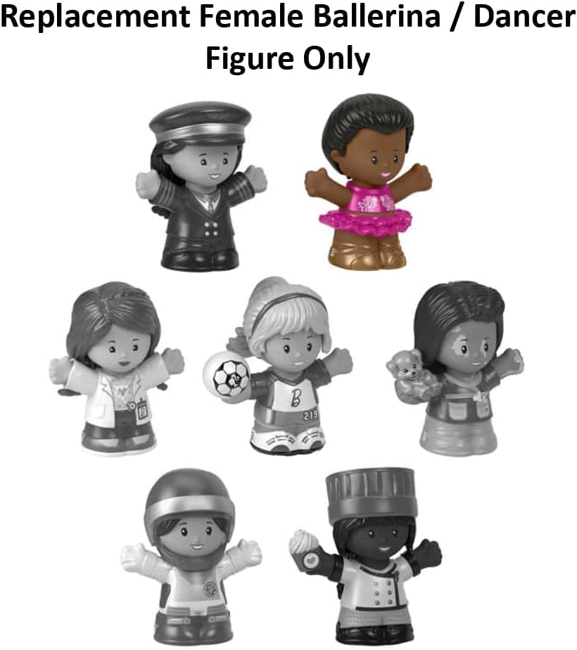 Replacement Part for Fisher-Price Little People Playset - Replacement Female Ballerina / Dancer Figure ~ Inspired by Barbie You Can Be Anything