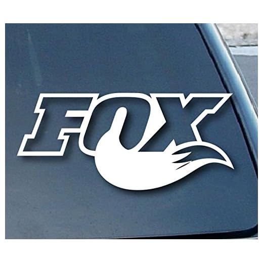 Fox Tail Silhouette - Vinyl - 5" Wide (Color: White) Decal Laptop Tablet Skateboard car Windows Stickers