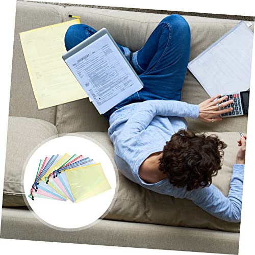 Rangement fichiers mesh et pochette document zippée transparent 20x