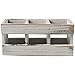 Juvale Farmhouse Decor 3-Compartment Pencil Holder & Desk Organizer - 9.5 x 4.25 x 4 in - Cedarwood Rustic Finish - Rustic Pen Organizer for Office & Classroom