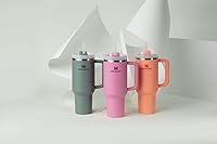 Vista 314 de STANLEY Quencher H2.0 Vaso Térmico con asa y pajilla, 64 onzas, tapa Flowstate de 3 posiciones, gran capacidad para viajes y deportes, vaso de acero