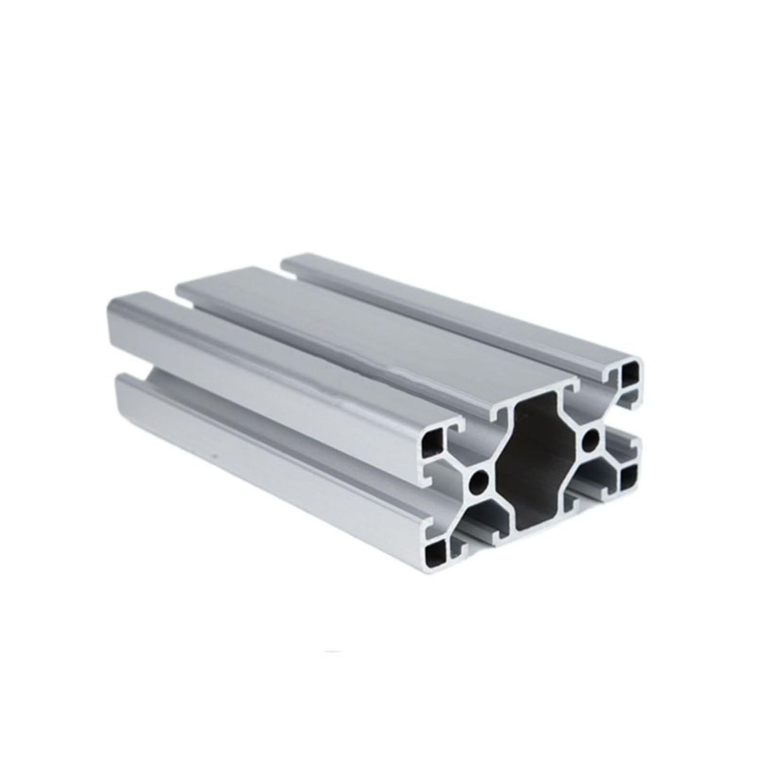 Perfil de aluminio ranurado tipo T 4080 de 40 x 80 mm, extrusión lineal resistente, for marcos de expositores y bastidores. Marco(450mm 17.72" long)
