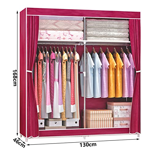 Placard à vêtements pour chambre rose et meuble de rangement - 3