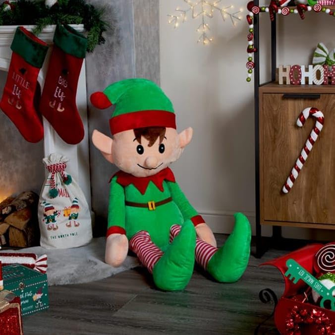 127cm Christmas Xmas Decoration Gift Giant Plush Elf (Green)
