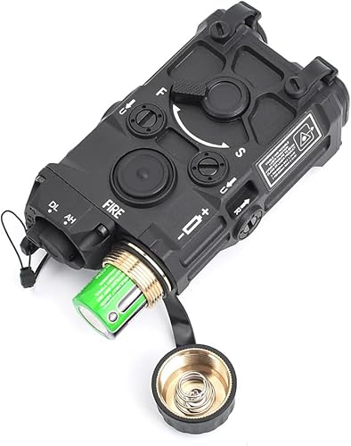 Miniatura 7 de QIRUIMY Nylon Plastic Airsoft OGL Box Tactical Aiming Laser Sight, 7 Modes with Red Laser+White Light+IR Laser, for AEG GBB CQB Picatinny Rail