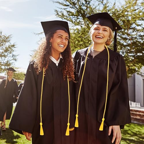 Image of GraduationMall Double Graduation Honor Cords Gold 68 inch