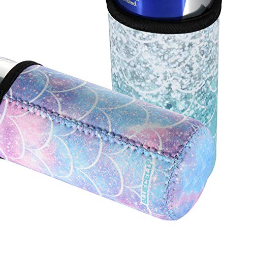 Bluecell Pack of 3 Neoprene Insulators Beer Can Sleeves Fit for 12oz Slim Drink Beer Cans (Fish-Scale Pattern (3pcs)) - Thumbnail 7