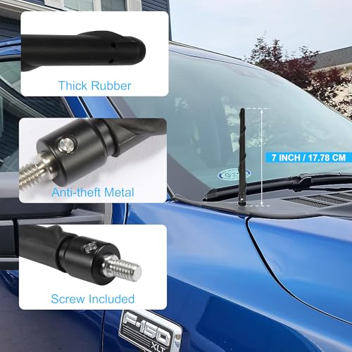 Image of BASIKER Short Antenna Compatible with 2009-2026 Ford F150 F250 F350 Bronco