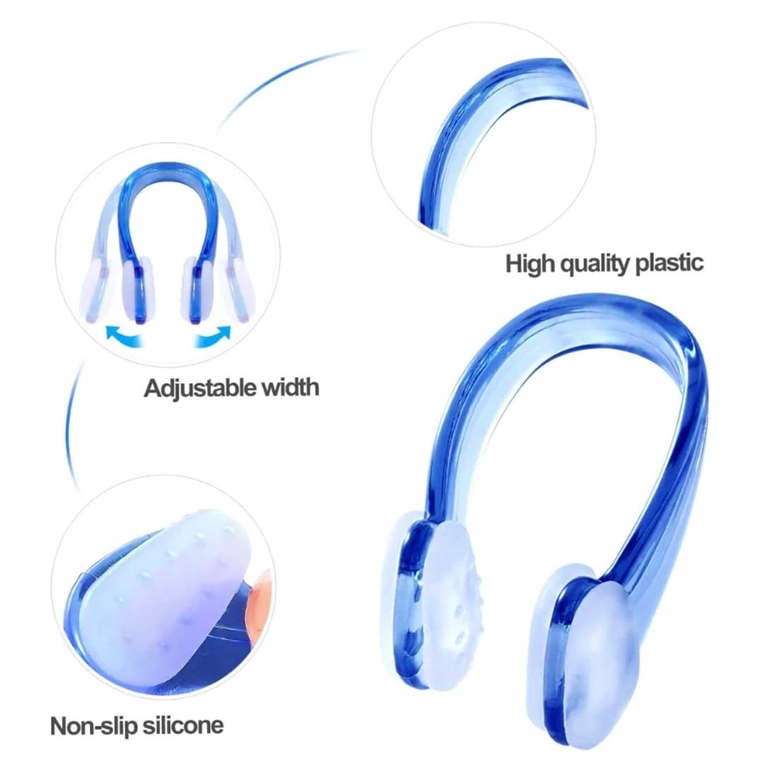 Tappanaso Per Nuoto In Silicone | 3 Pezzi | Per Bambini E Adulti | Anti-Scaduta - Foto 11