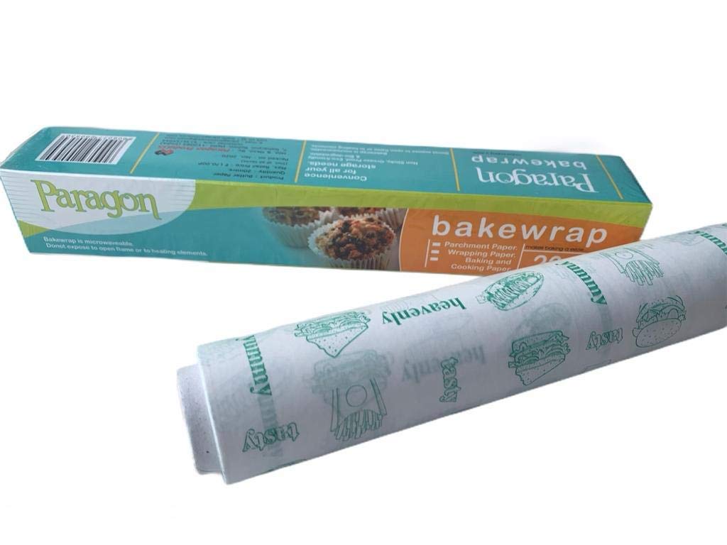 Paragon ProductsBakewrap | Printed 20 Meter Butter Paper for Cooking | Eco Friendly | Non Stick Paper for Food | Pack of 2 | Crafted for Bakers and Bakery Enthusiasts