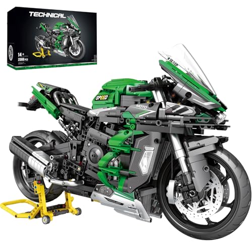 Reobrix 1:5 H2 SX SE Motorbike Building Block Toy for Adults Technical Super Motorcycle Model Car Brick Set 570 Bike Vehicle Collection Decor Gifts for Teens Boys Childs 14+ (2088 Pcs)