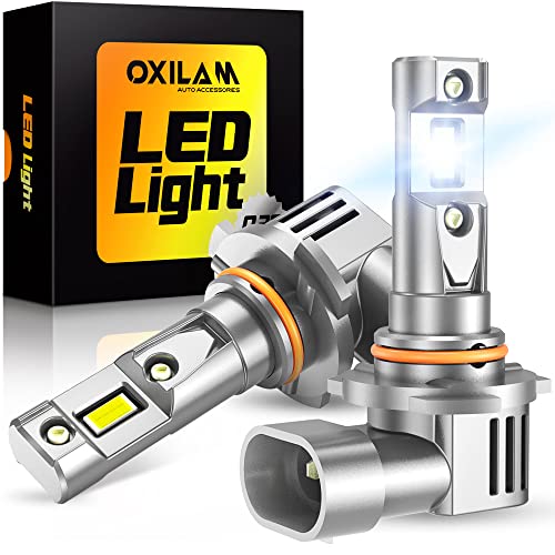 Oxilam Upgraded 9006/Hb4 Led Bulbs, 16000Lm Per Set, 1:1 Size As Halogen Bulbs Wireless Plug And Play, 6500K Cool White Canbus Ready Low Beam Conversion Kit, Pack Of 2 #TOP20