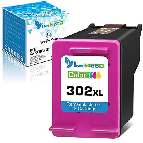 Wiederaufbereitete Tintenpatrone für HP 302 302XL für HP Officejet 3832 4650 3831 3835 5220 5230 Envy 4527 4520 4524 DeskJet 3630 3637 2130 2132 1110 (1 Farbe) Cover