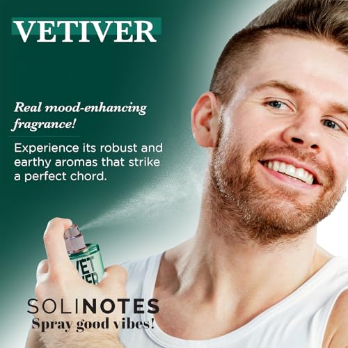 Image of Solinotes Vetiver Eau de Parfum, Bergamot & Amberwood, Vegan, 1.7 Fl Oz
