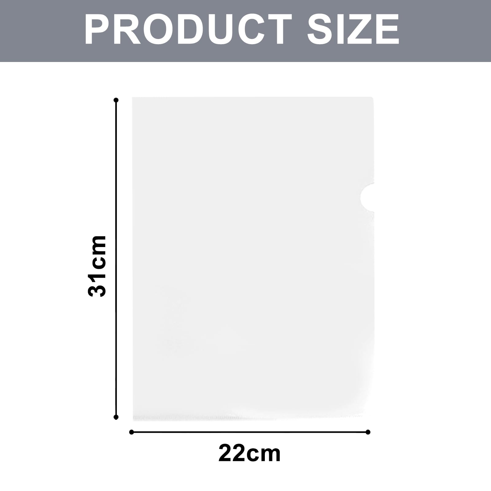 30 Packs Plastic Wallets A4, Clear Plastic Folders A4 for Document Storage Durable 220 Micron Thickness - Image 2