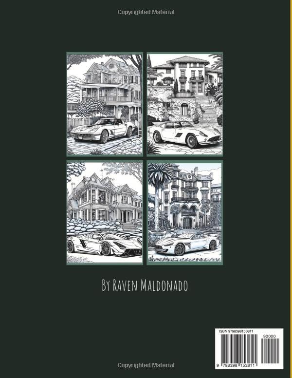 Coloring Book for Men: Luxury Sports & Racing Cars Vol 2: Precision and Power: Engage with Iconic Sports Cars in this Coloring Book image 3