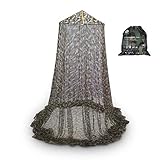 Ultranatura Moskitonetz, geeignet als Insektenschutz, einfach montierbar, Mückenschutz für innen, Reisemoskitonetz gemäß WHO, Material Netz: 100% Polyester, Maße 0,65 x 2,5 x 12m, Farbe: Camouflage