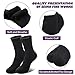 LINEMIN Wool Socks for Women Winter Warm Hiking Thick Warm Cozy Boot Crew Gift Socks 5 Pairs (Black)