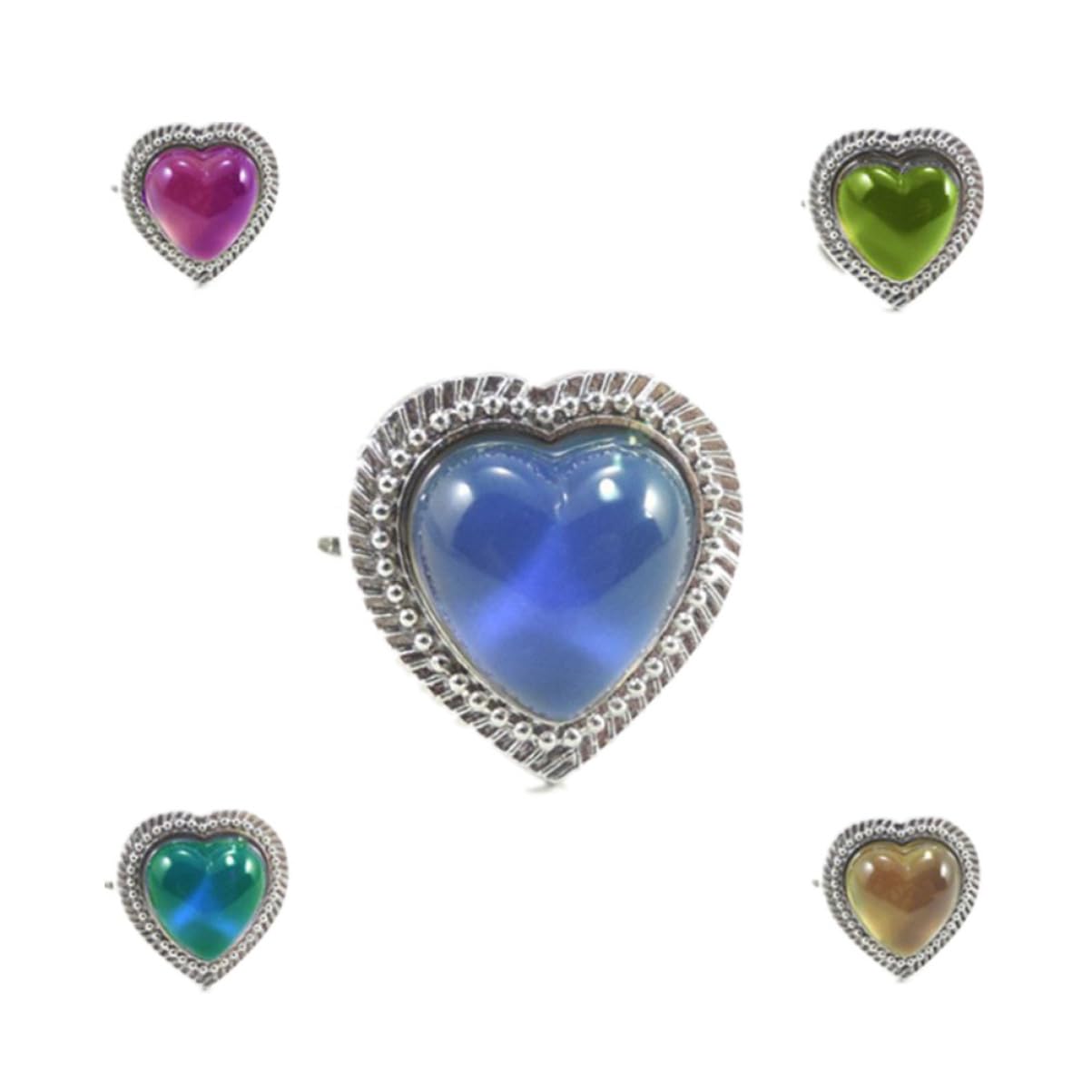 ifundom 36 Stk metallringe Stimmungsring Sonnenring Gefühlsring Ring für Frauen kinder ringe Öffnungsringe geschenk Kristallring Farbwechselring klassisch Schmuck Zubehör Spaltring Student