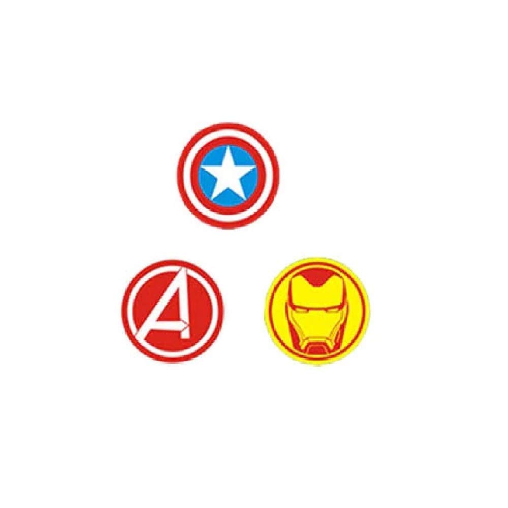 ILOFT Avenger, Captain America, Ironman Metal Buckle Button for Mi Smart Band 5/Mi Band 4/Mi Band 3/Mi Band 3i/Mi Band 2/HRX Edition - Tracker Not Included (Multicolor)