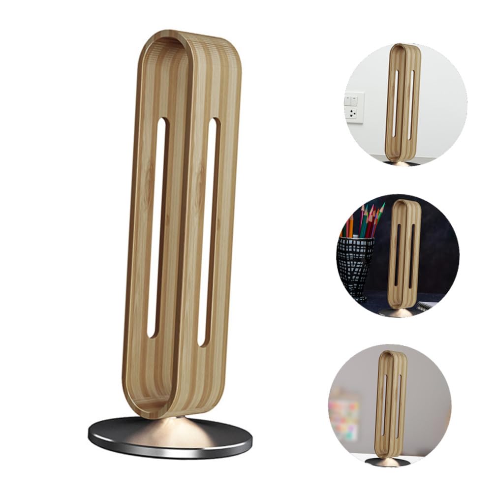 Supporto da Scrivania per Cuffie in Lega di Alluminio e Bambù | Base in Silicone Antiscivolo, Struttura Stabile Fino a 3kg, Protegge Piano da Graffi