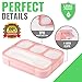 Bento Lunch Box Container For Kids and adults, 2 Leakproof Food & Meal Prep storage With 4 Compartments + Cutlery Perfect For Healthy Food & Snacks BPA Microwave Dishwasher Safe - PLUSPOINT