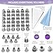 Premium Russian Piping Tips Complete Set - 93 pcs Cake Decorating Baking Supplies Kit - 36 Russian Tulip Icing Frosting Nozzles