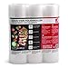 Produktbild TEAM CUISINE Sous-vide Folienrollen Vakuumbeutel | 3 Rollen Vakuumier-Folie je 20 x 600 cm | reißfeste zuschneidbar | lebensmittelecht | geeignet zum Garen und Gefrieren für Vakuumiergeräte